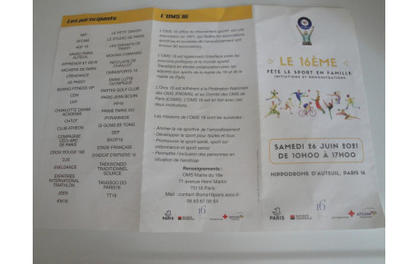 Ceci-Arc a participé à la fête du sport organisée par OMS 16